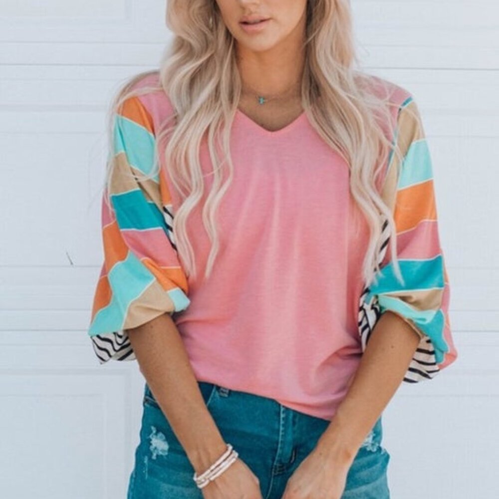 Bubble sleeve top
